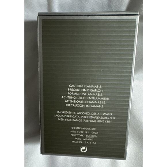 PLEASURES FOR MEN 3.4OZ COLOGNE SPRAY BY ESTEE LAUDER NIB NEW 100ml - Picture 3 of 7